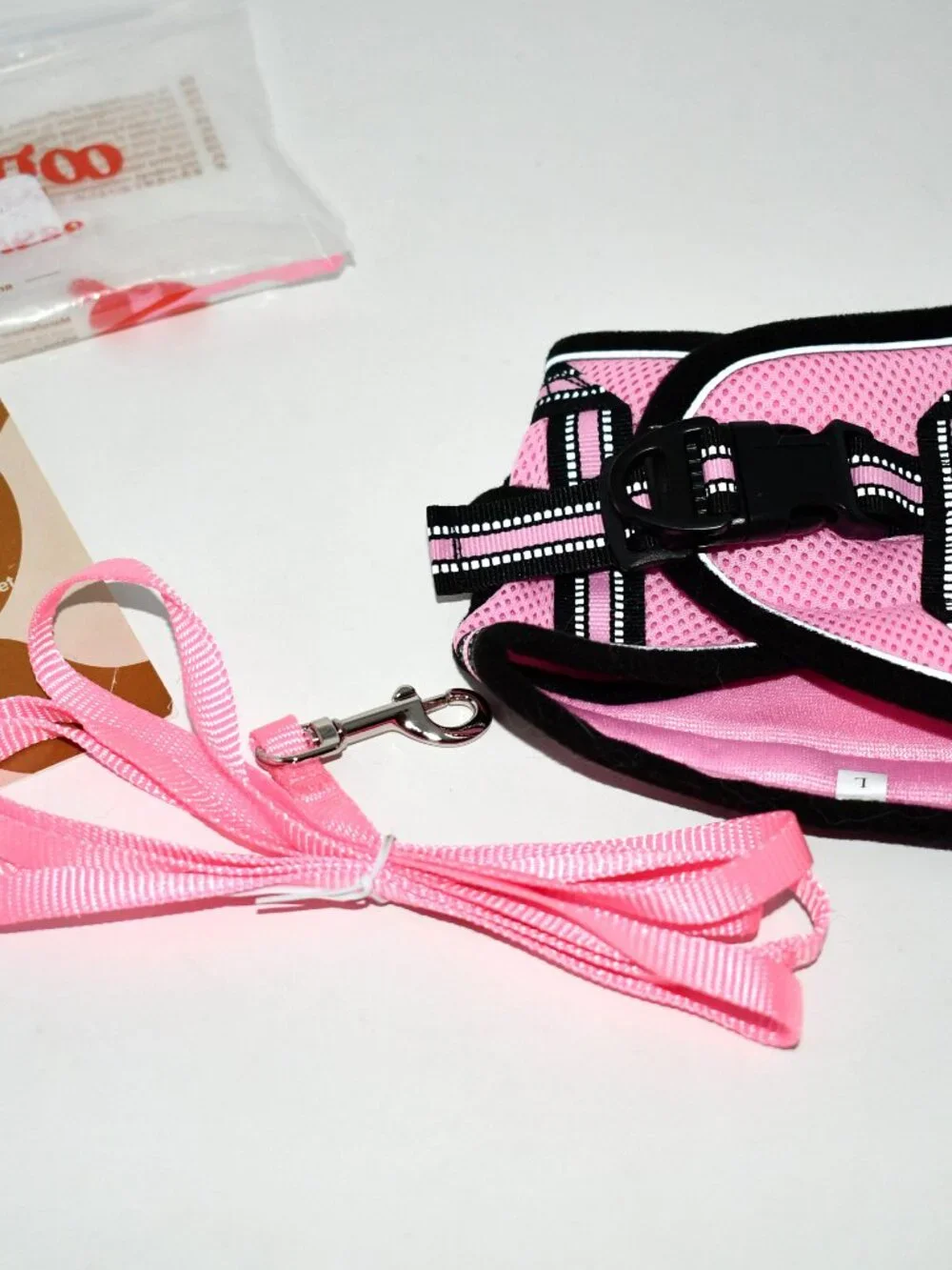 rabbitgoo Cat Harness and Leash Set in PINK LARGE NWT Details: Material Nylon Fi